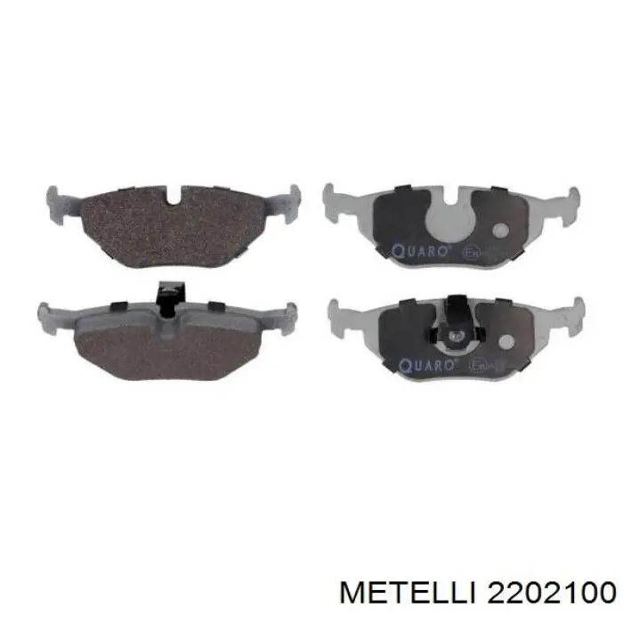 Задні дискові колодки Metelli 2202100