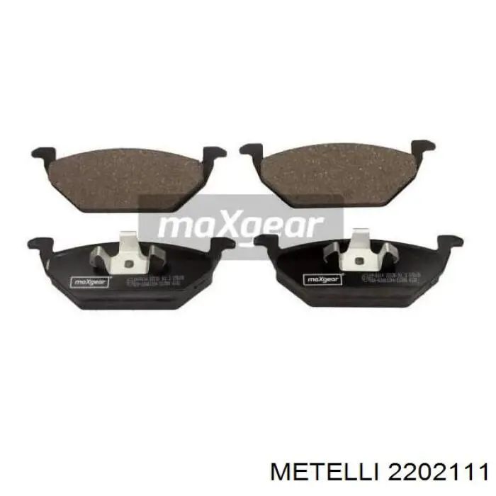 Гальмівні колодки Metelli 2202111 ціна, від 22.27 USD
