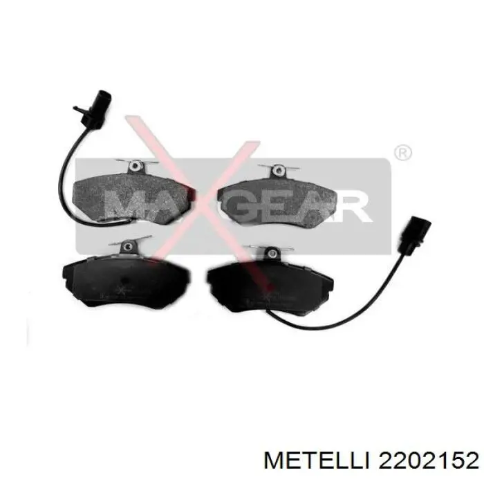 Купити 2202152 Metelli Колодки гальмівні передні, дискові