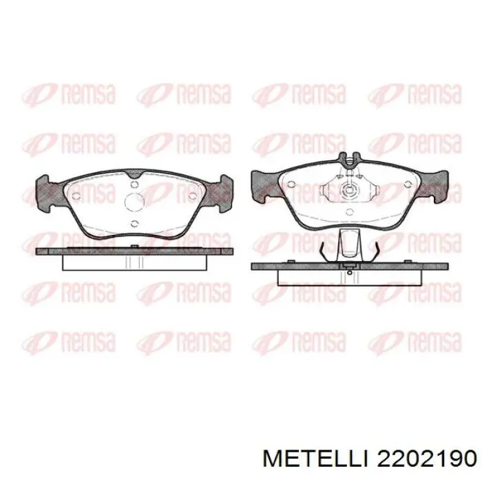Тормозні колодки Metelli 2202190