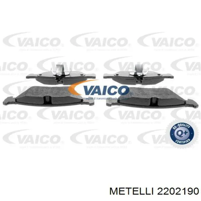 2202190 Metelli Передні гальмівні колодки