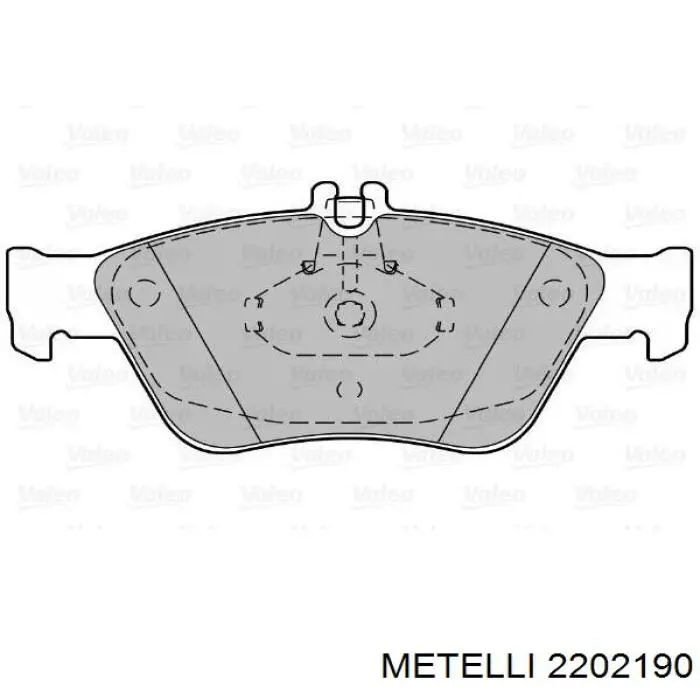Гальмівні колодки Metelli 2202190 ціна, від 23.69 USD