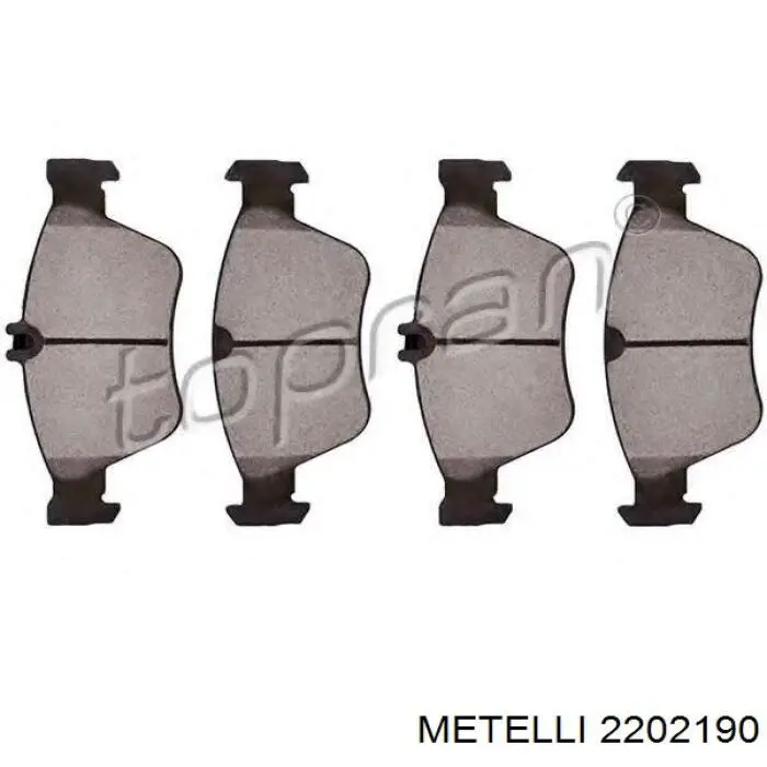 Гальмівні колодки Metelli 2202190 ціна, від 23.69 USD