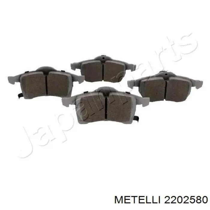 Гальмівні колодки Metelli 2202580 ціна, від 23.46 USD