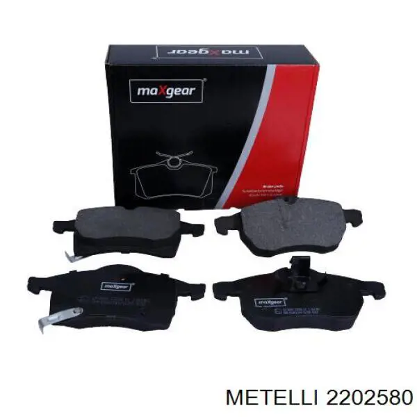 Купити 2202580 Metelli Колодки гальмівні передні, дискові