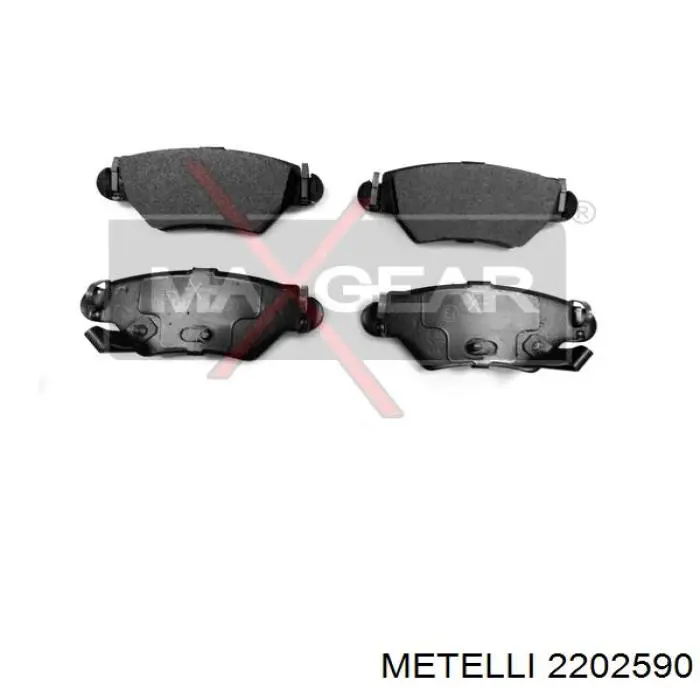 Задні гальмівні колодки 2202590 Metelli