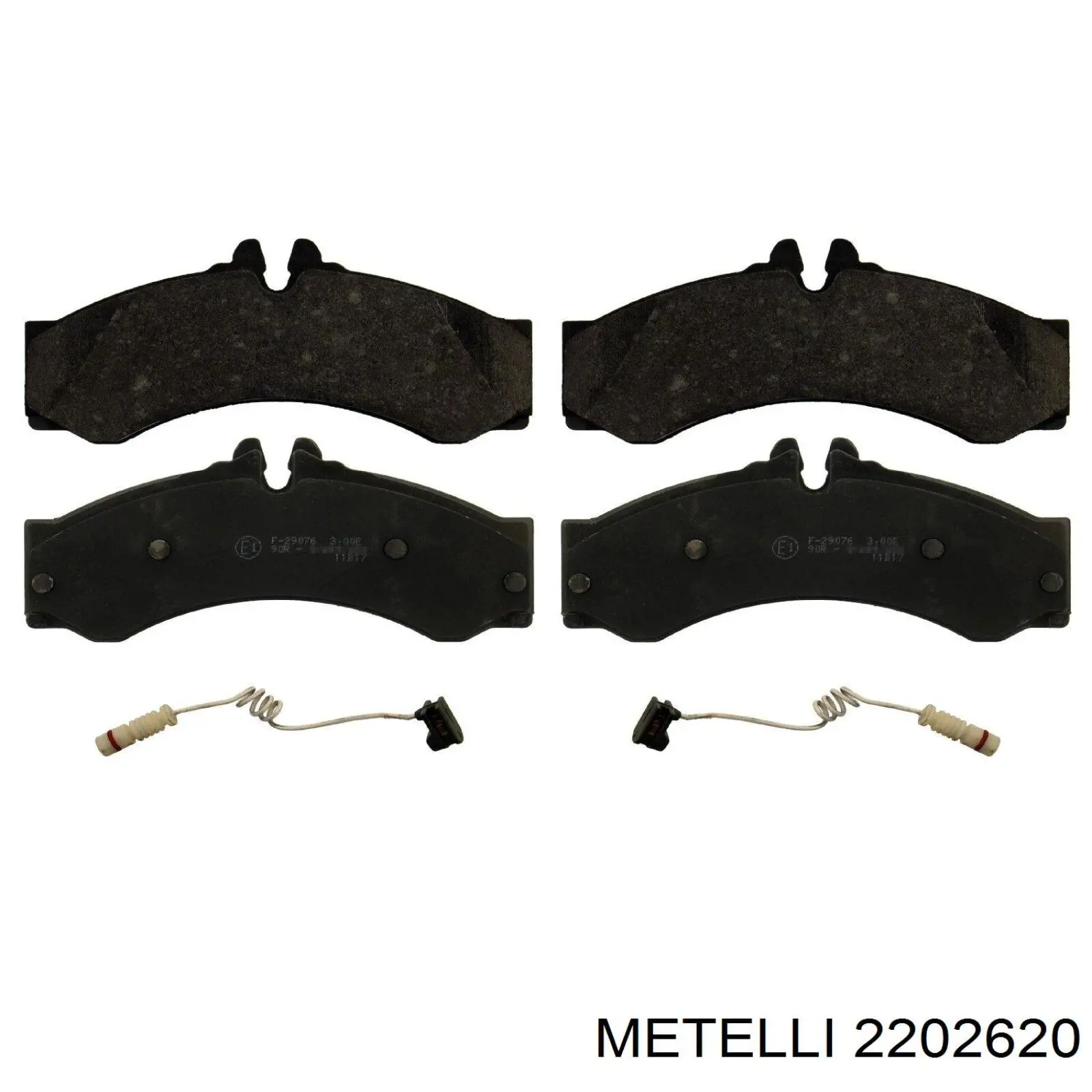 Купити 2202620 Metelli Колодки гальмівні передні, дискові