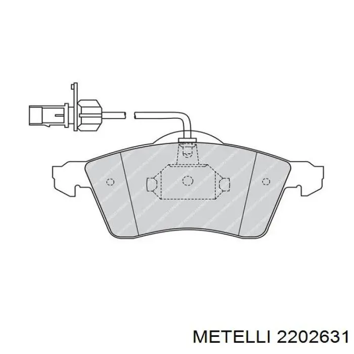 2202631 Metelli Передні гальмівні колодки