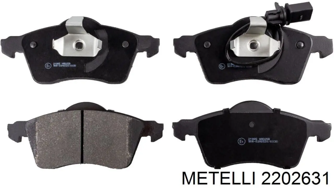 Гальмівні колодки Metelli 2202631 ціна, від 27.21 USD