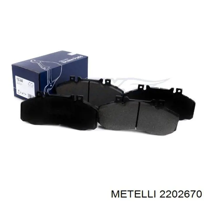 Задні дискові колодки Metelli 2202670