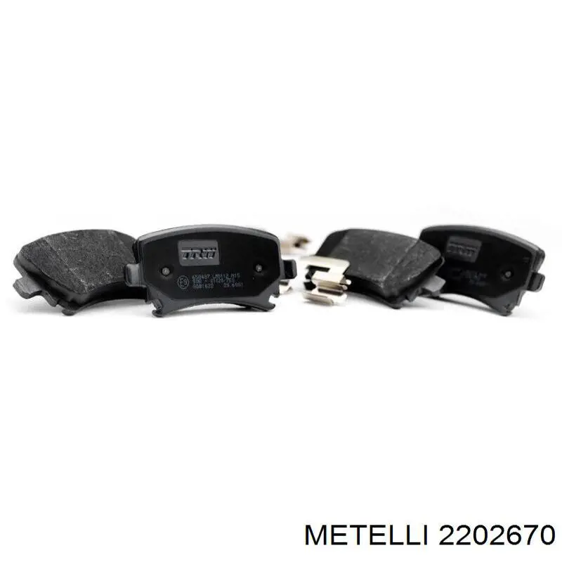 Купити 2202670 Metelli Задні колодки