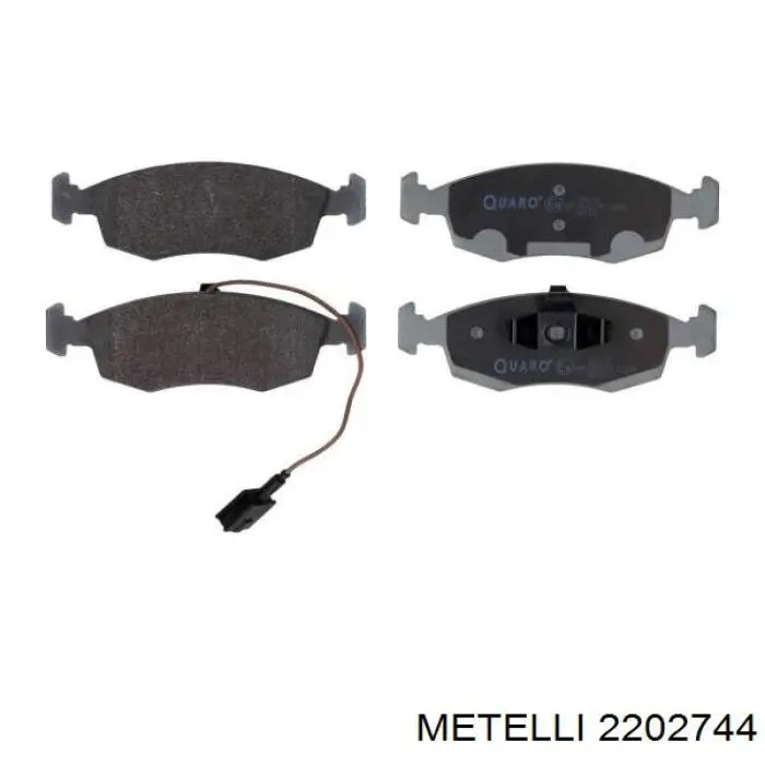 Передні тормозні колодки 2202744 Metelli