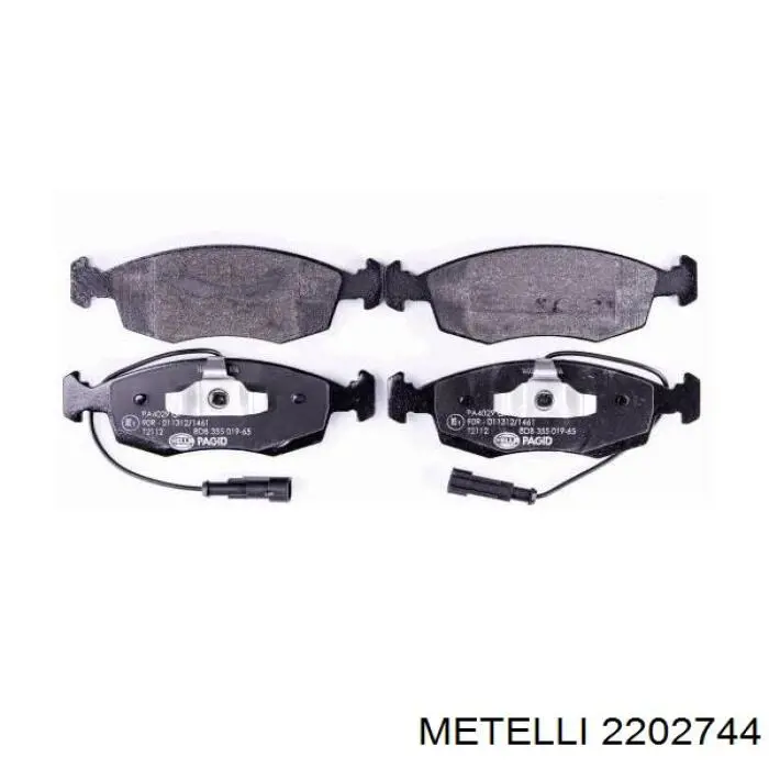 2202744 Metelli Передні гальмівні колодки
