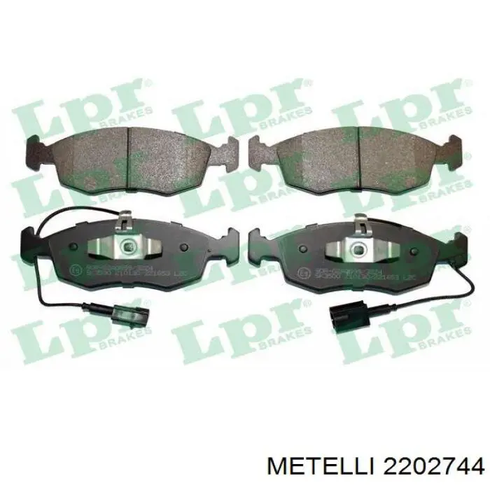 Купити 2202744 Metelli Колодки гальмівні передні, дискові