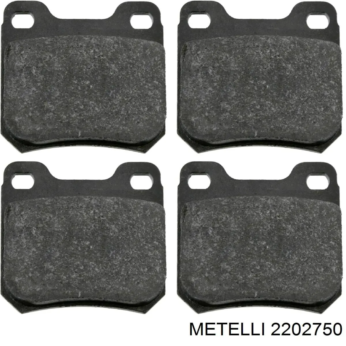 Задні гальмівні колодки 2202750 Metelli