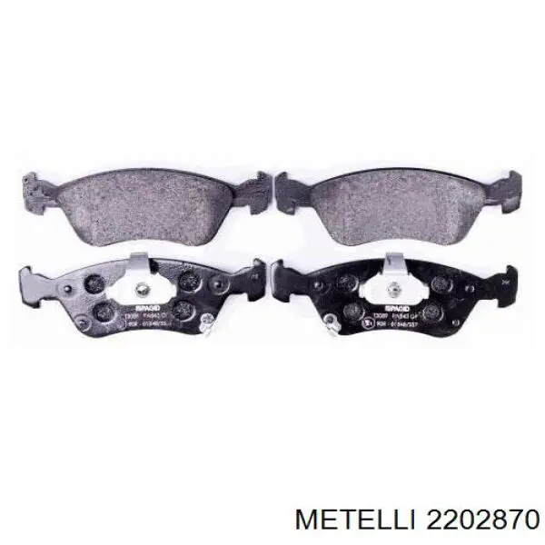 Гальмівні колодки Metelli 2202870 ціна, від 21.91 USD