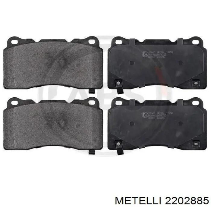Передні тормозні колодки 2202885 Metelli
