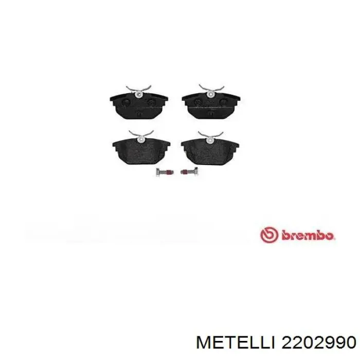 Купити 2202990 Metelli Задні колодки