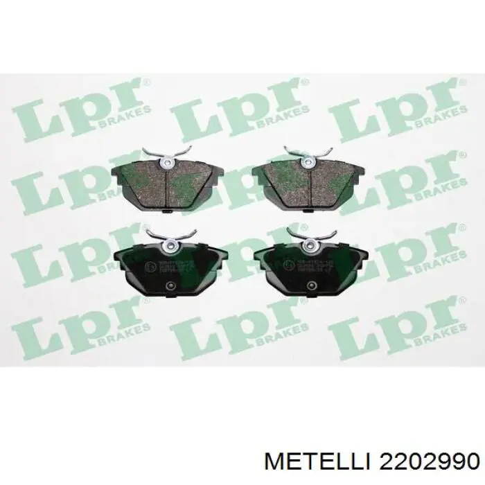 Задні гальмівні колодки Metelli 2202990 ціна, від 16.04 USD