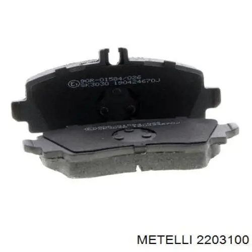 2203100 Metelli Передні гальмівні колодки
