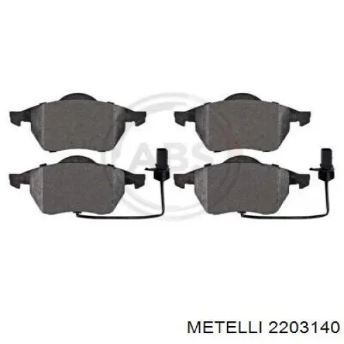 Гальмівні колодки Metelli 2203140 ціна, від 25.36 USD