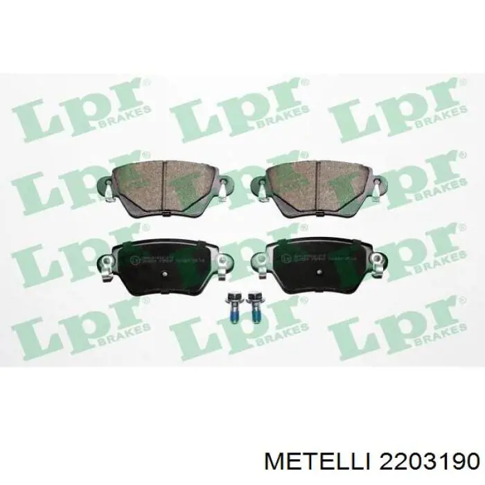 Купити 2203190 Metelli Задні колодки