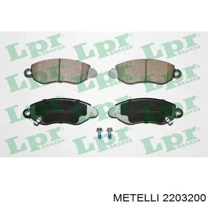 Гальмівні колодки Metelli 2203200 ціна, від 26.79 USD