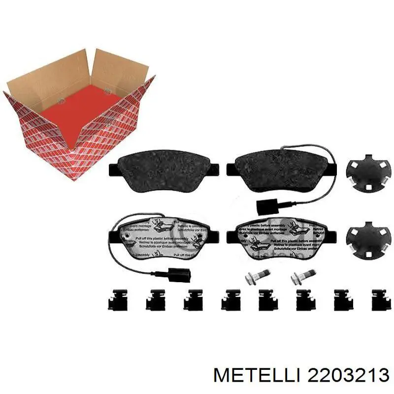 Гальмівні колодки Metelli 2203213 ціна, від 22.75 USD