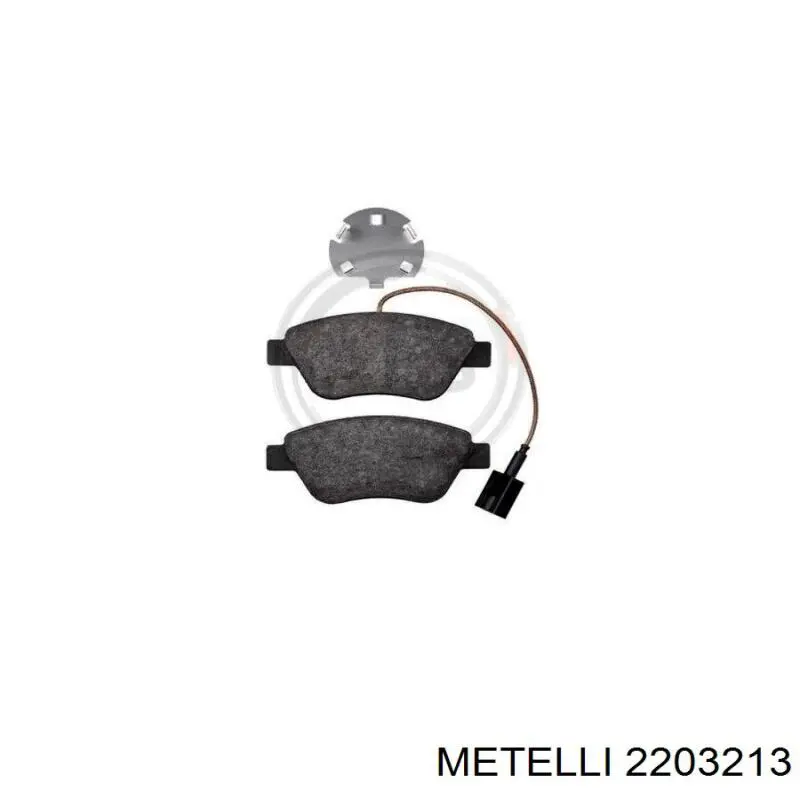 Купити 2203213 Metelli Колодки гальмівні передні, дискові