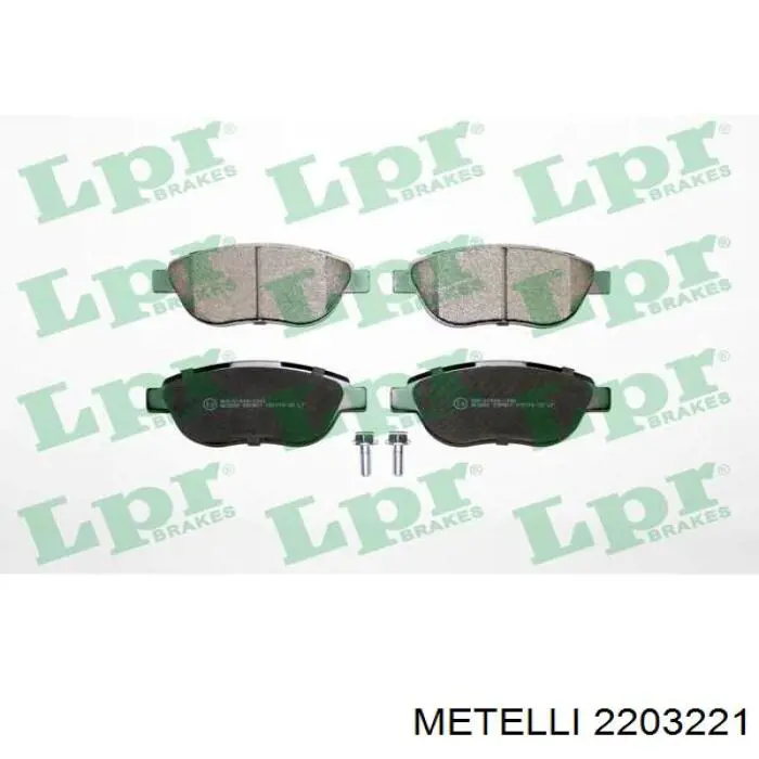 Гальмівні колодки Metelli 2203221 ціна, від 18.19 USD