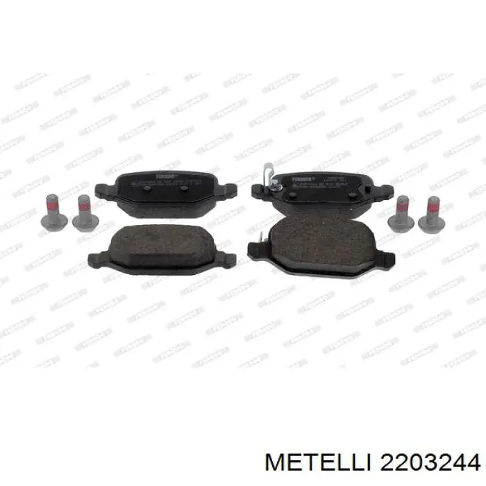 Задні гальмівні колодки Metelli 2203244 ціна, від 32.12 USD