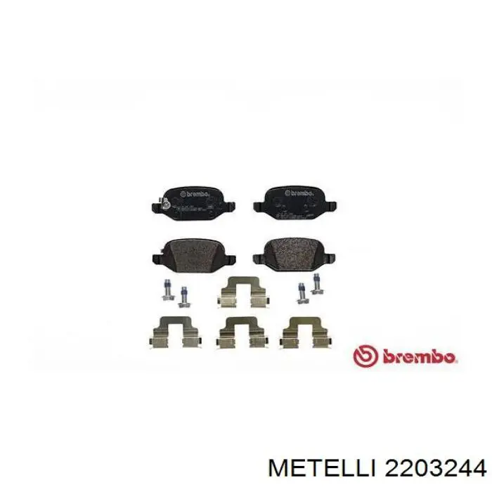 Купити 2203244 Metelli Задні колодки