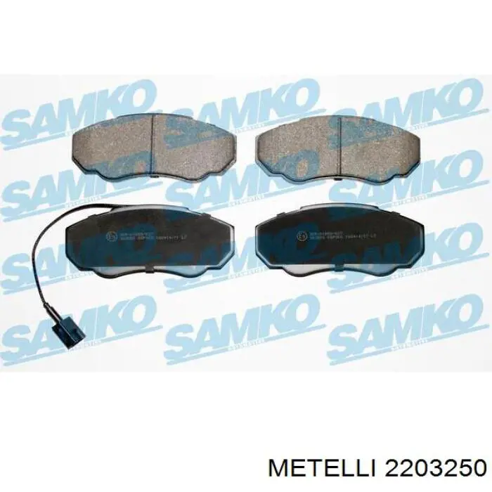 Гальмівні колодки Metelli 2203250 ціна, від 23.98 USD