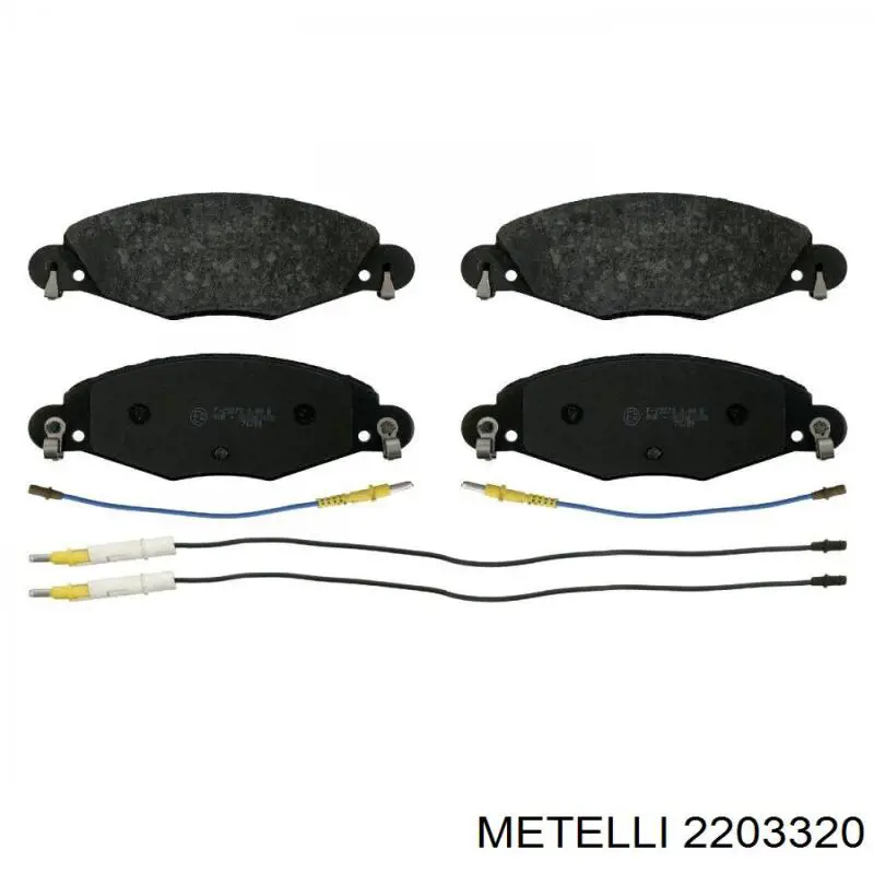 Гальмівні колодки Metelli 2203320 ціна, від 35.81 USD