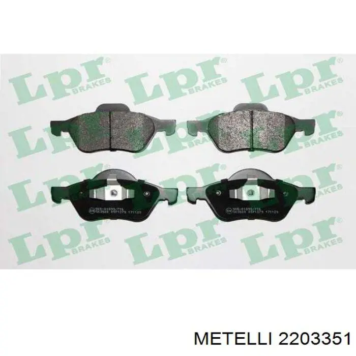 Гальмівні колодки Metelli 2203351 ціна, від 25.12 USD