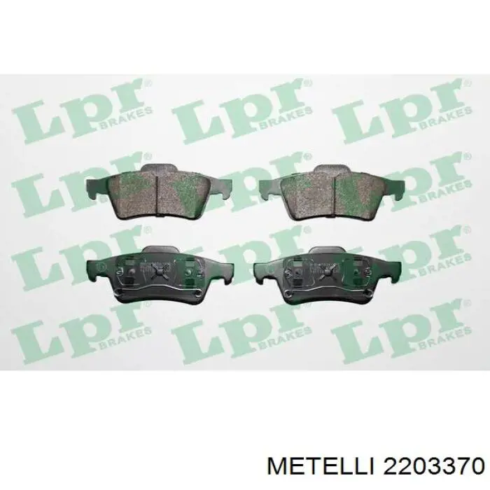 Задні гальмівні колодки Metelli 2203370 ціна, від 15.61 USD