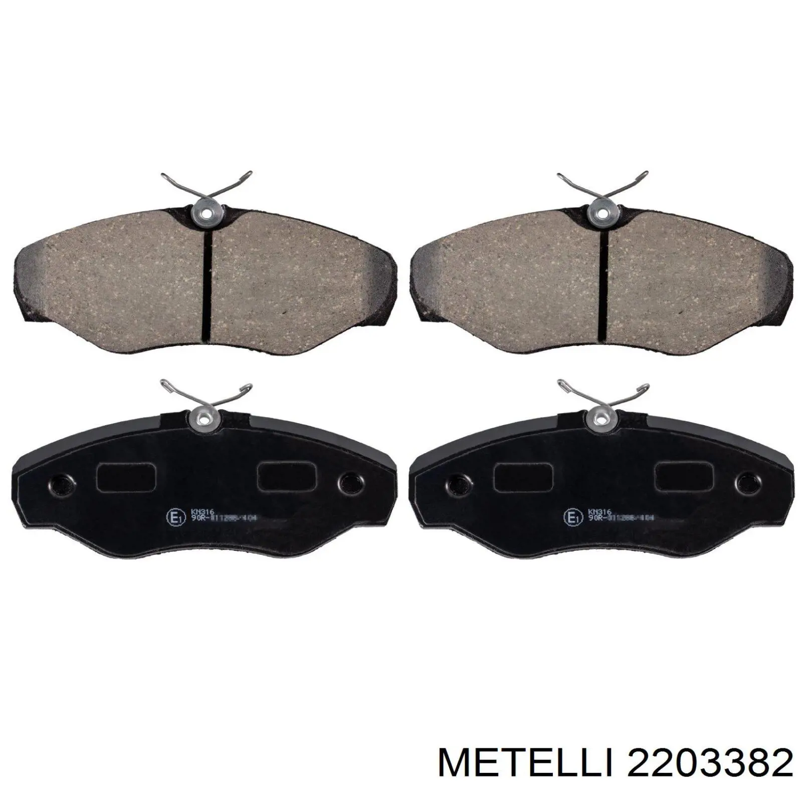Гальмівні колодки Metelli 2203382 ціна, від 25.22 USD