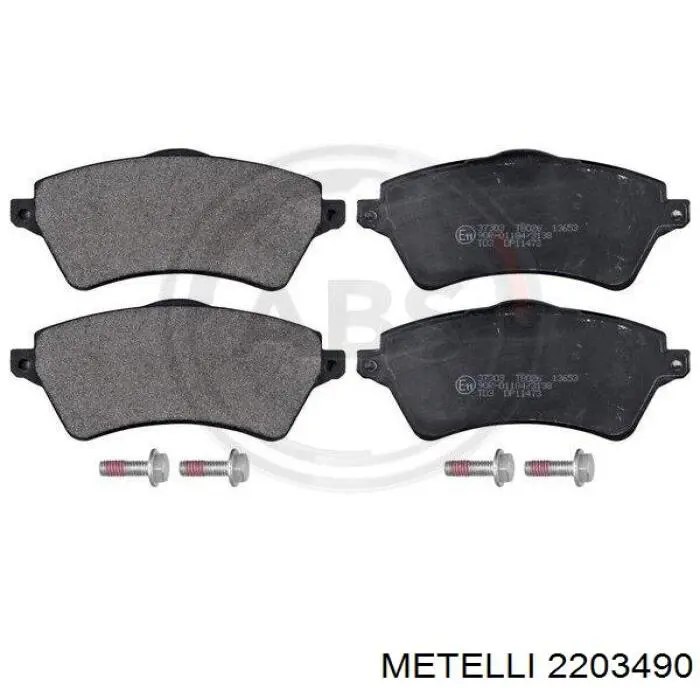Передні тормозні колодки 2203490 Metelli