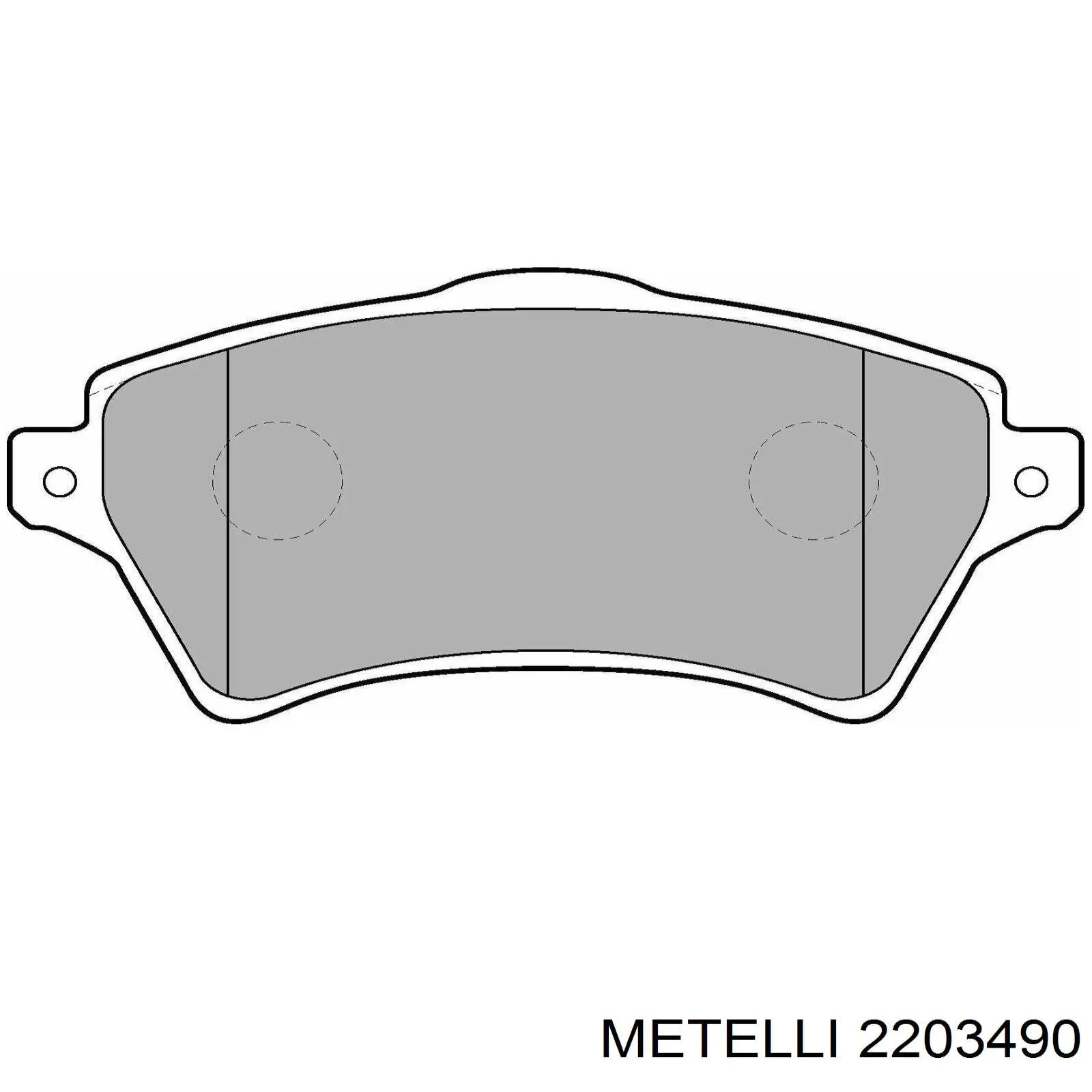 Тормозні колодки Metelli 2203490