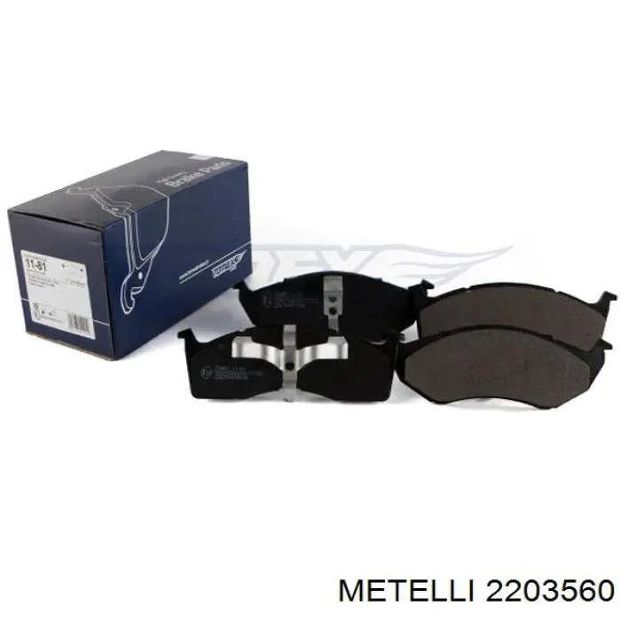 Гальмівні колодки Metelli 2203560 ціна, від 23.76 USD