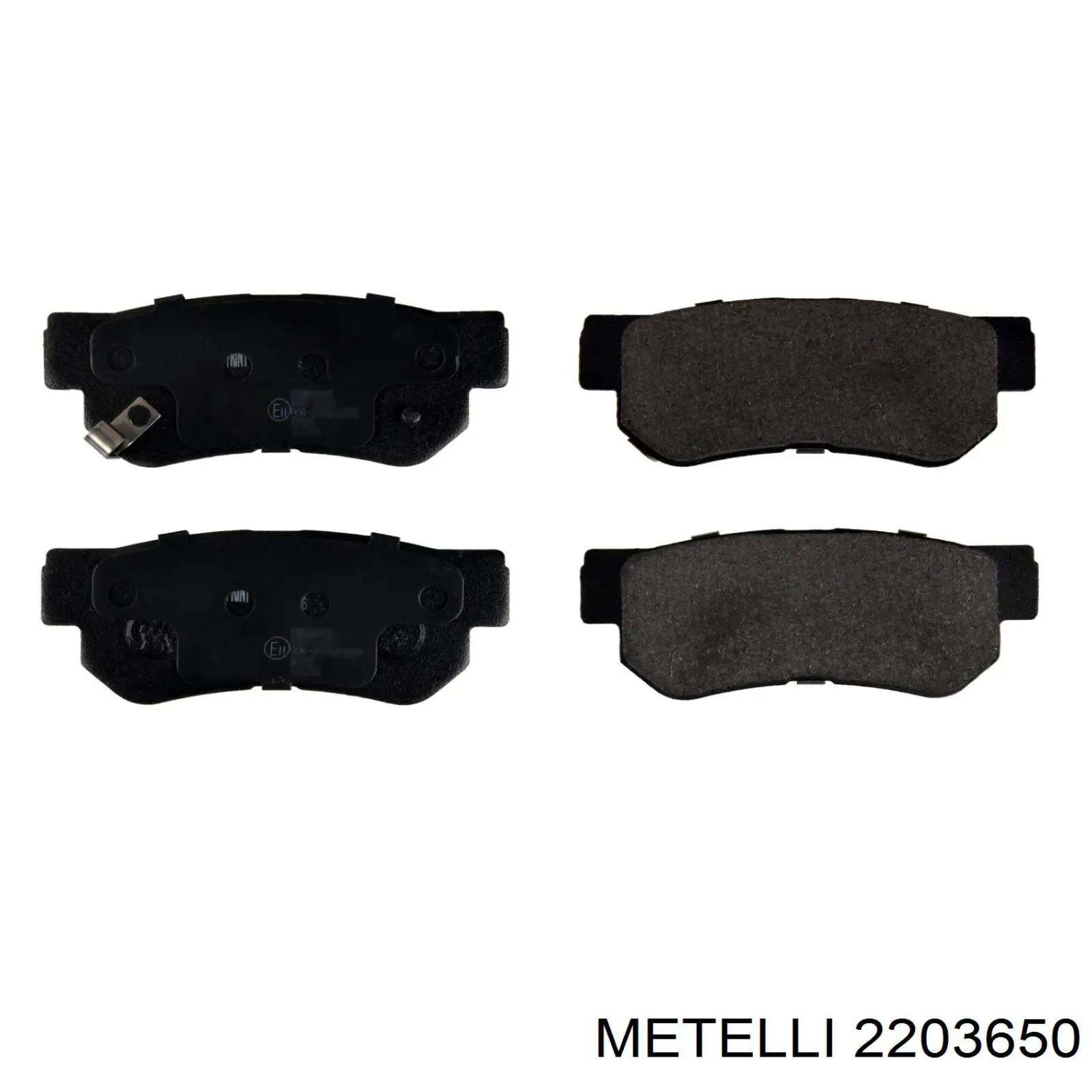 Задні гальмівні колодки Metelli 2203650 ціна, від 16.53 USD