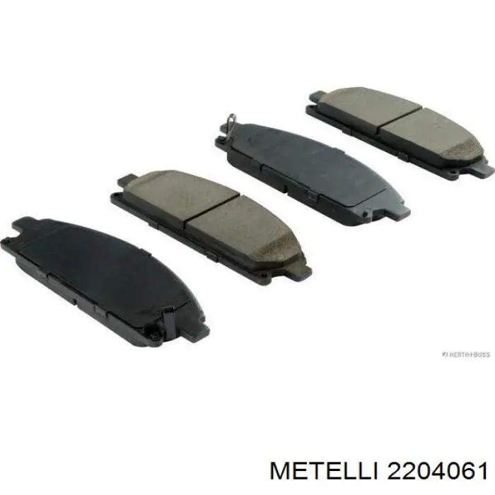Передні тормозні колодки 2204061 Metelli
