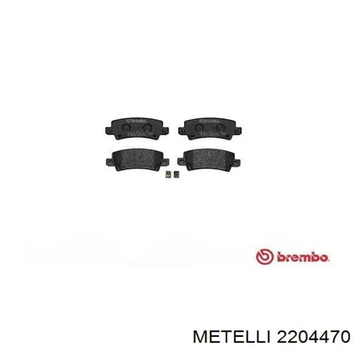 Колодки гальмові задні, дискові 2204470 Metelli