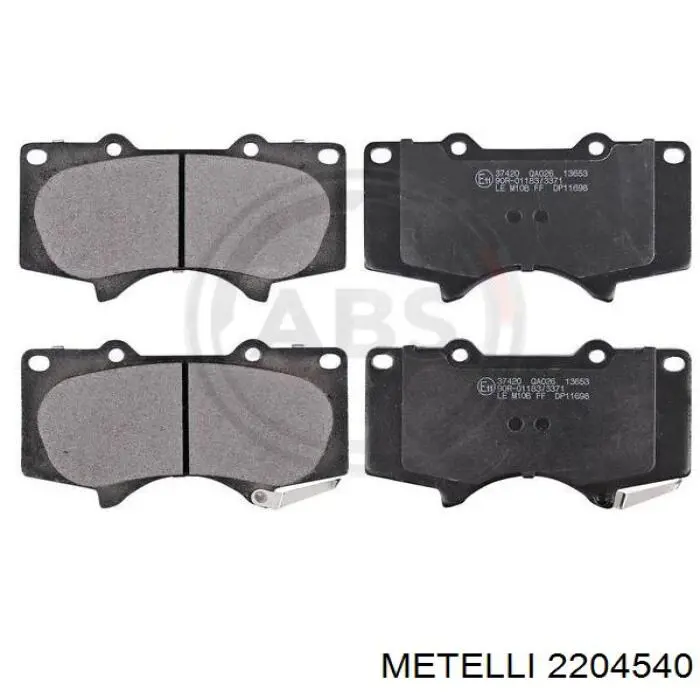 Гальмівні колодки Metelli 2204540 ціна, від 23.08 USD