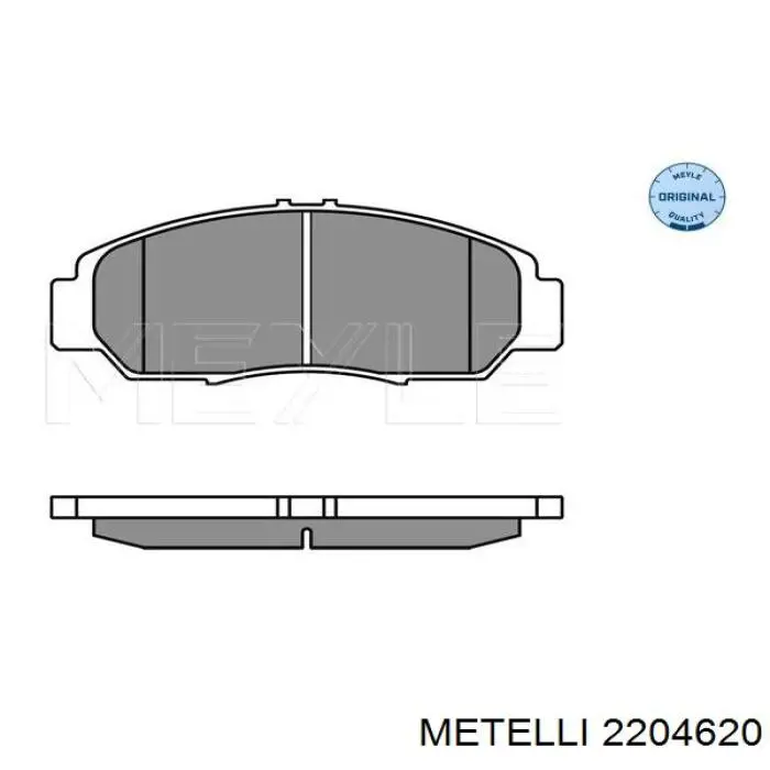 Гальмівні колодки Metelli 2204620 ціна, від 27.97 USD