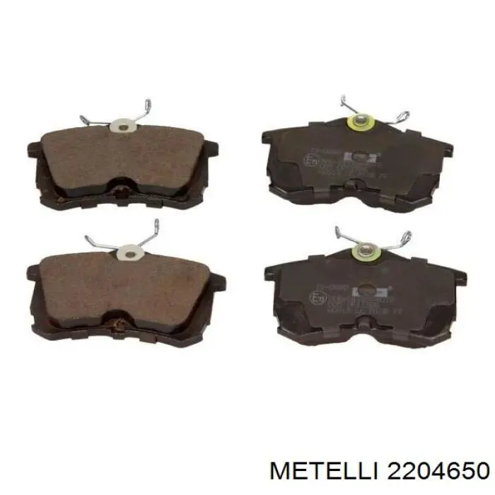 Задні гальмівні колодки Metelli 2204650 ціна, від 17.54 USD