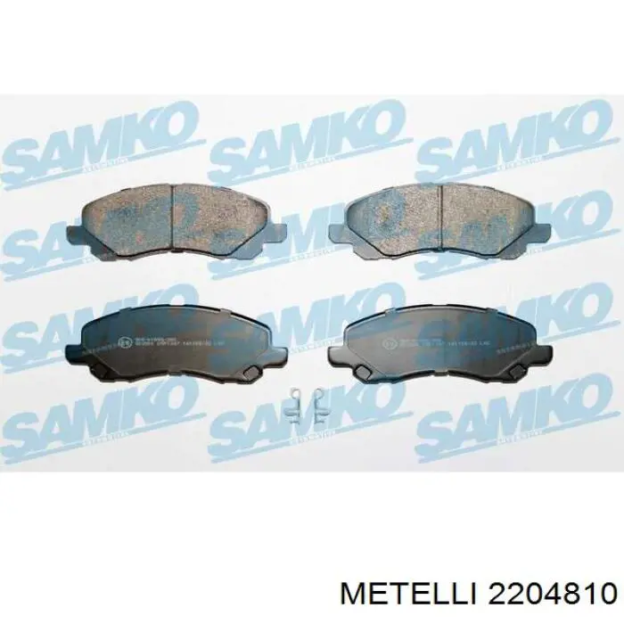 Купити 2204810 Metelli Колодки гальмівні передні, дискові