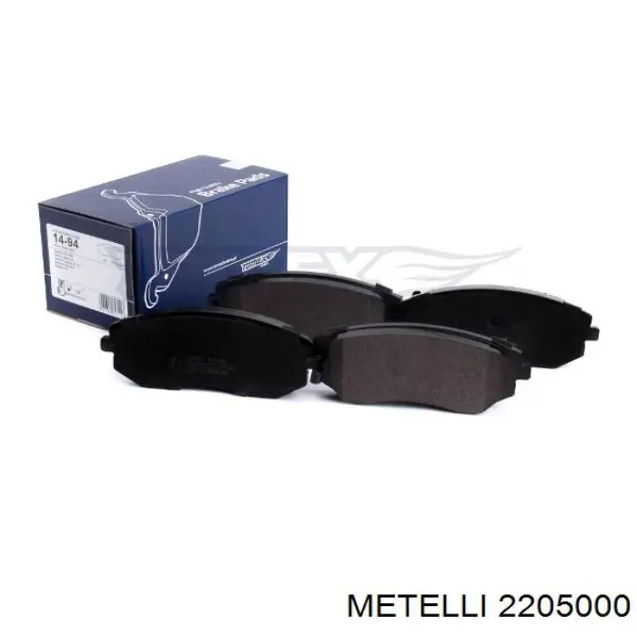 Передні тормозні колодки 2205000 Metelli