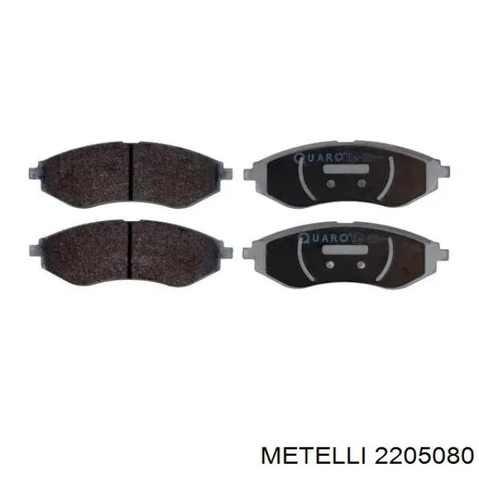 Гальмівні колодки Metelli 2205080 ціна, від 14.29 USD