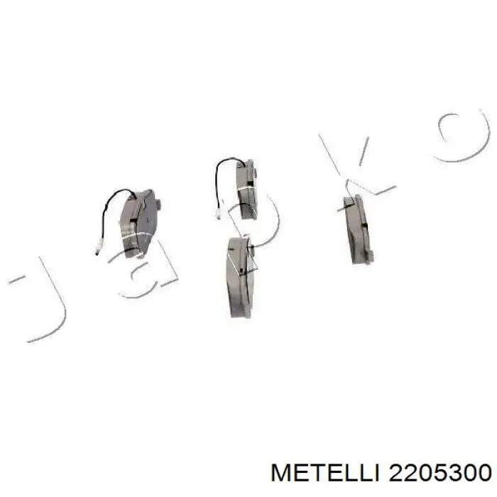 2205300 Metelli Передні гальмівні колодки
